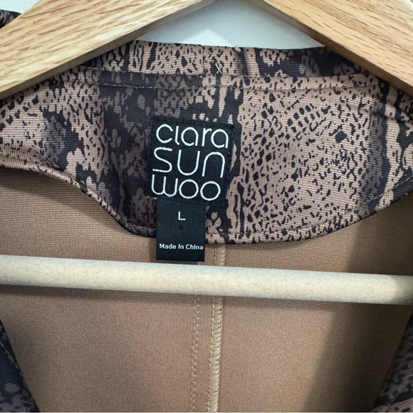 Clara Sun Woo Snakeskin Print Jacket - Picture 3 of 5